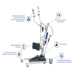 Pre-owned - Invacare Reliant 350 Stand-Up Lift with Manual Low Base