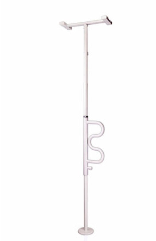 SECURITY POLE & CURVE GRAB BAR